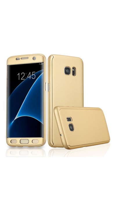 Hülle Samsung Galaxy S6 - 360° Full Body - Gold