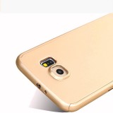 Hülle Samsung Galaxy S6 - 360° Full Body - Gold