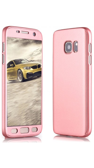 Hülle Samsung Galaxy S8 - 360° Full Body gold - Rosa