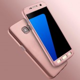 Hülle Samsung Galaxy S6 - 360° Full Body gold - Rosa