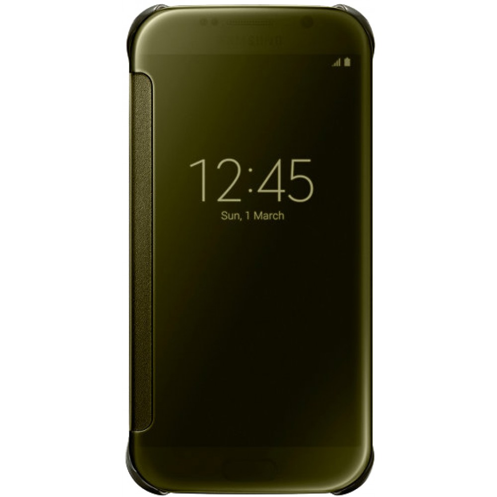 Coque Samsung Galaxy S7 - Clear View Cover - Or
