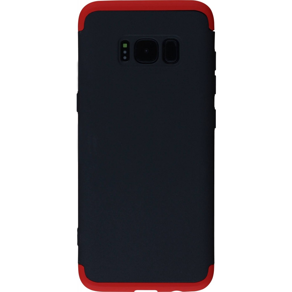 Hülle Samsung Galaxy S8 - 360° Full Body schwarz - Rot