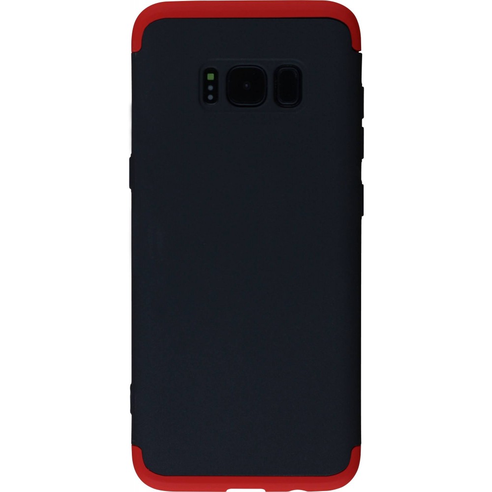 Coque Samsung Galaxy S8 - 360° Full Body noir - Rouge