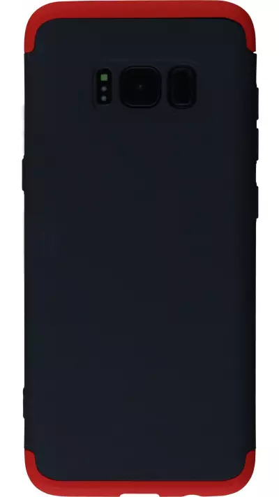 Coque Samsung Galaxy S8 - 360° Full Body noir - Rouge