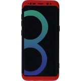 Coque Samsung Galaxy S8 - 360° Full Body noir - Rouge