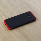 Hülle Samsung Galaxy S8 - 360° Full Body schwarz - Rot