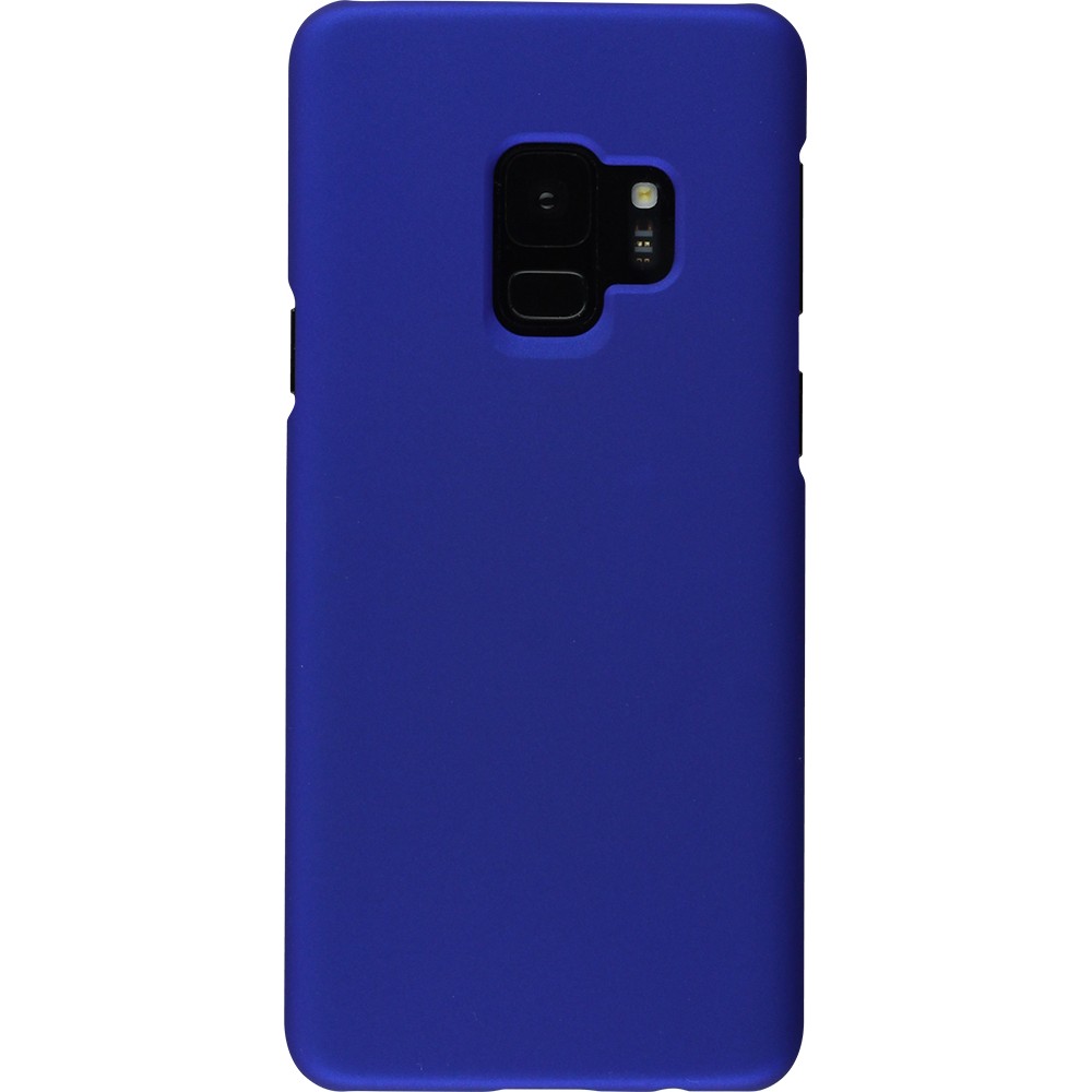 Hülle Samsung Galaxy S9+ - Platsic Mat dunkelblau