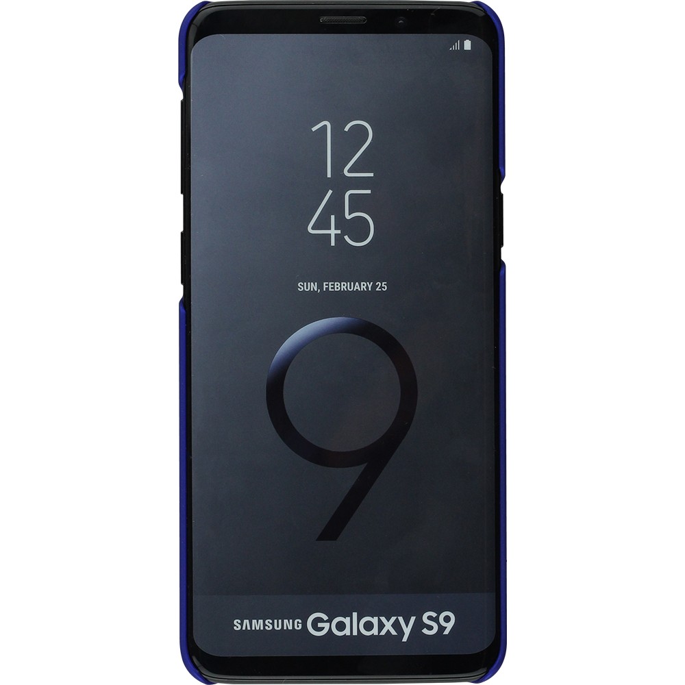Hülle Samsung Galaxy S9+ - Platsic Mat dunkelblau