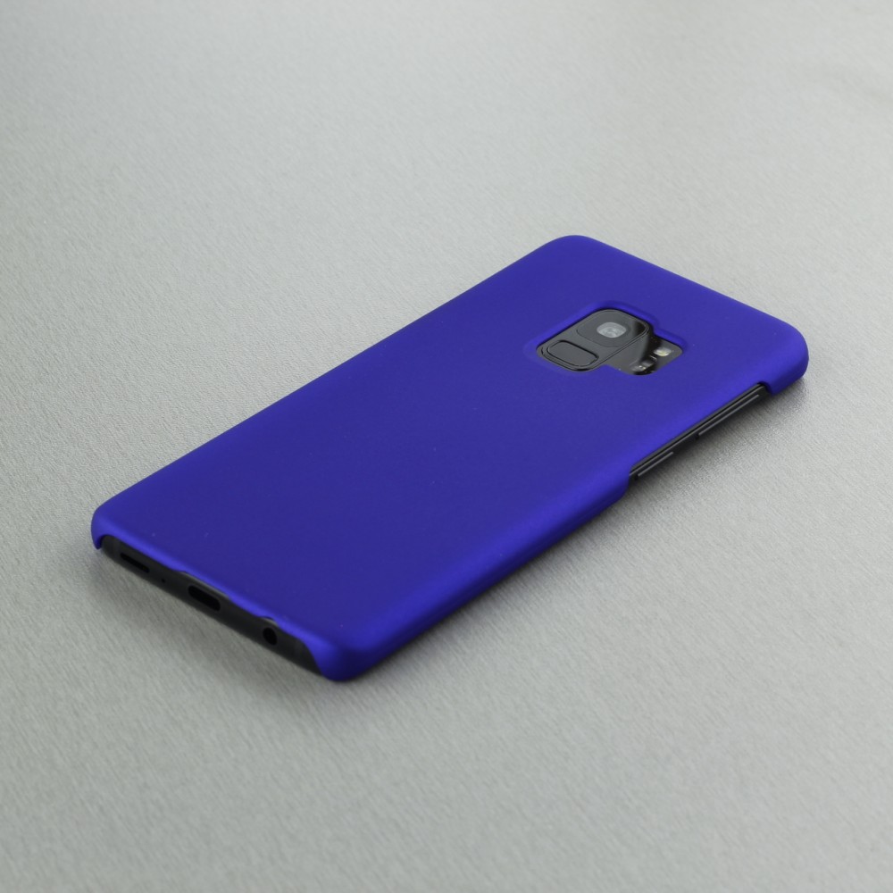 Hülle Samsung Galaxy S9+ - Platsic Mat dunkelblau