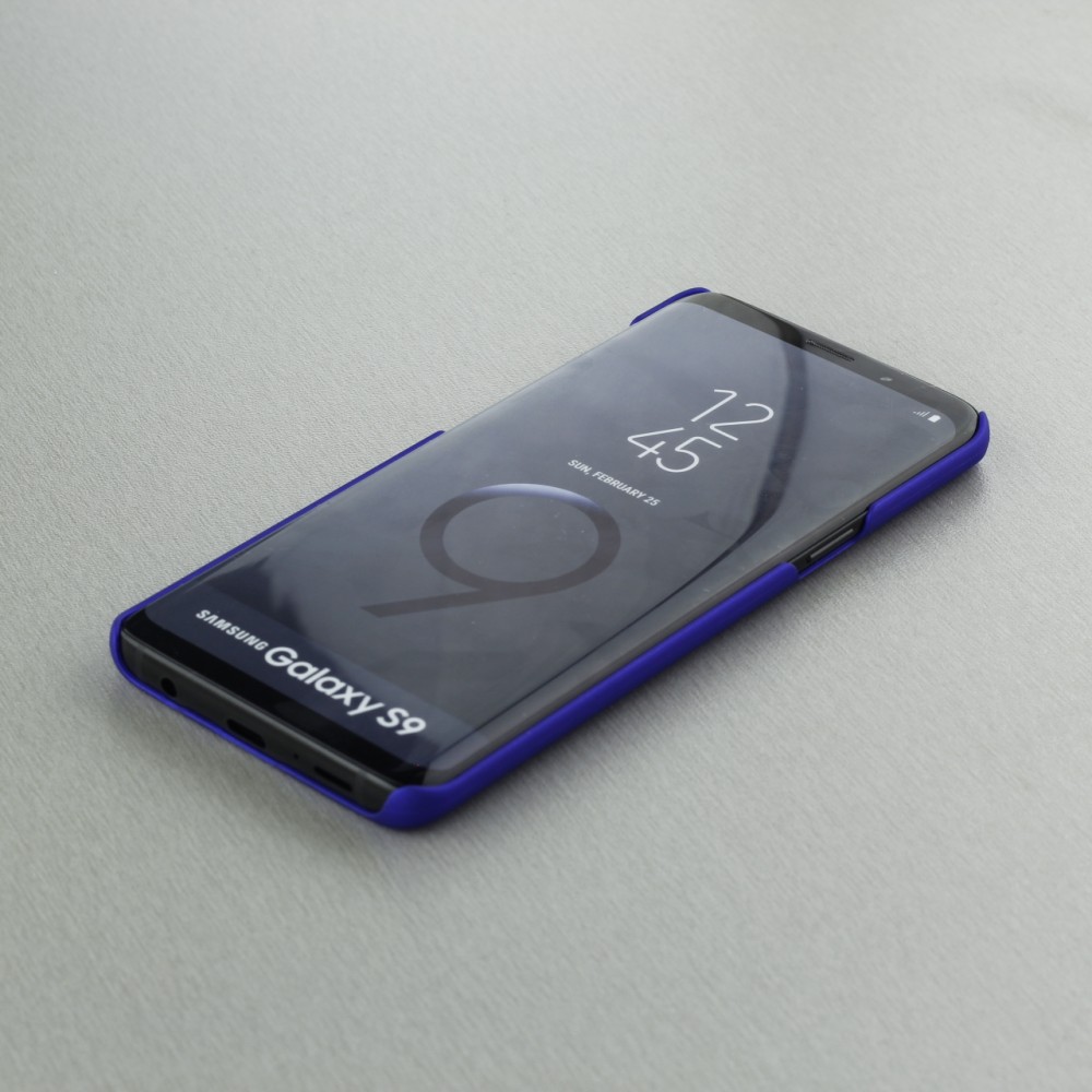 Hülle Samsung Galaxy S9+ - Platsic Mat dunkelblau