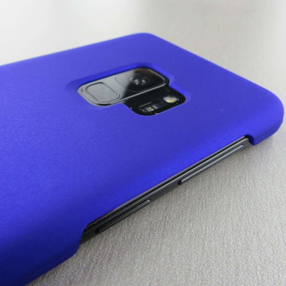 Hülle Samsung Galaxy S9+ - Platsic Mat dunkelblau