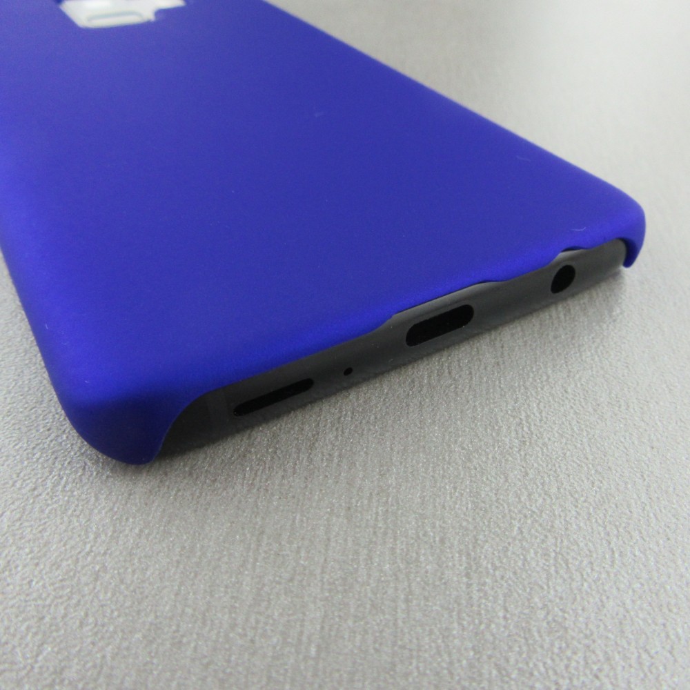 Hülle Samsung Galaxy S9+ - Platsic Mat dunkelblau