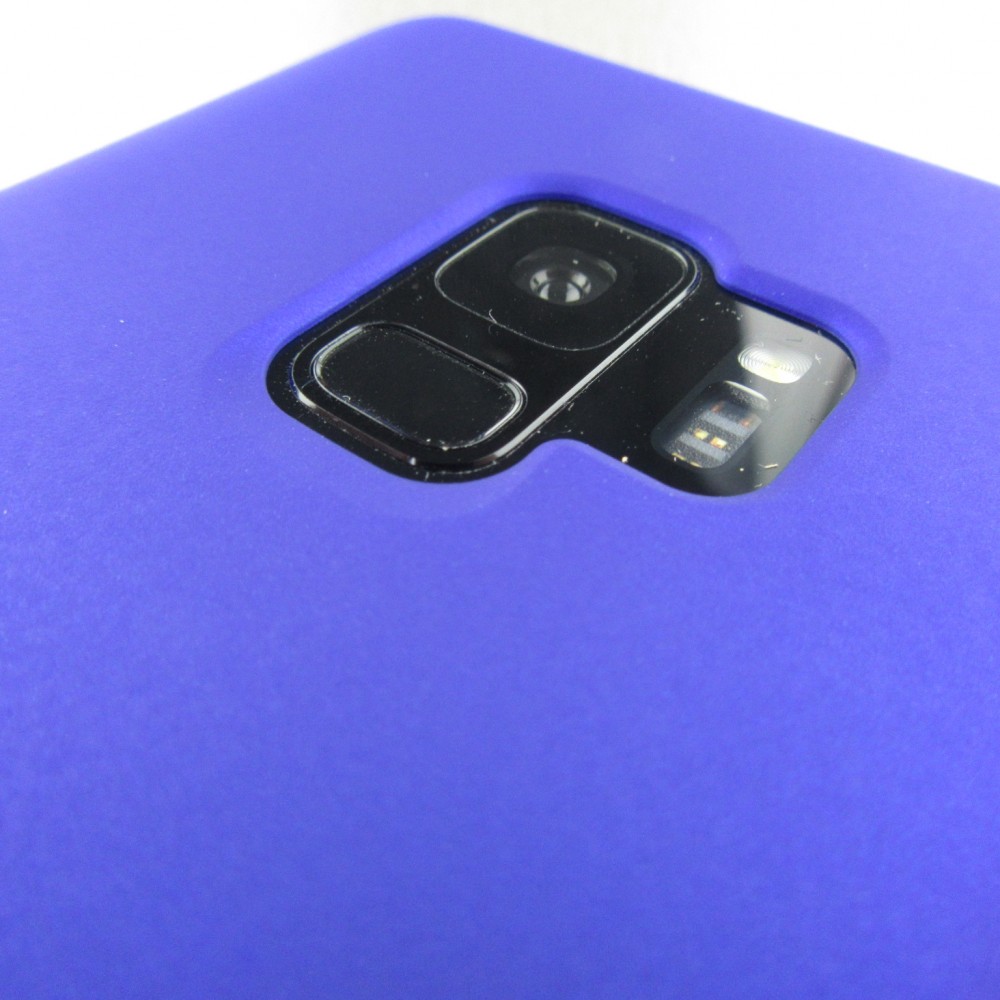 Hülle Samsung Galaxy S9+ - Platsic Mat dunkelblau