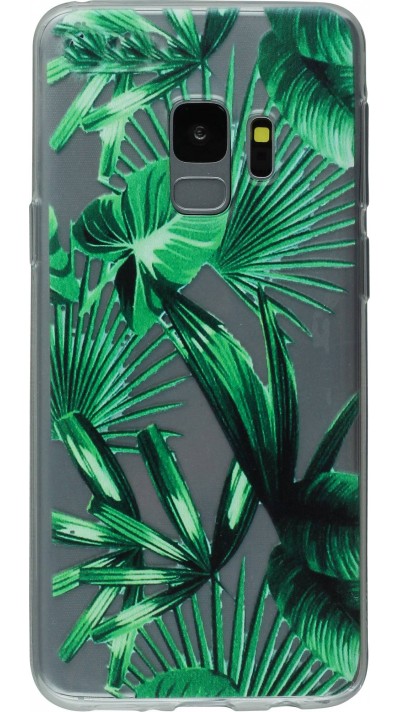 Coque Samsung Galaxy S9+ - Clear Leaf Green