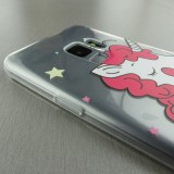 Coque Samsung Galaxy S9 - Clear Licorne Stars