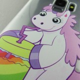 Hülle Samsung Galaxy S9 - Clear Licorne soda