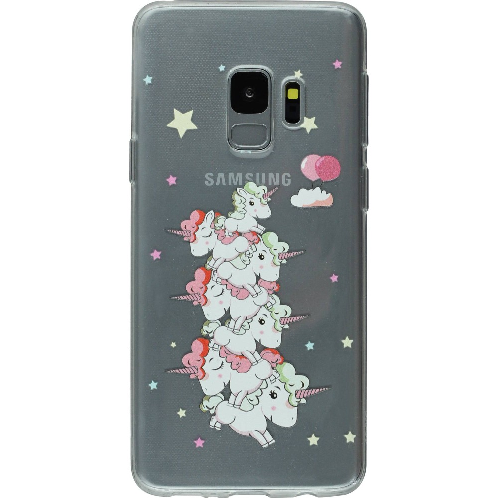 Coque Samsung Galaxy S9 - Clear Licorne tas