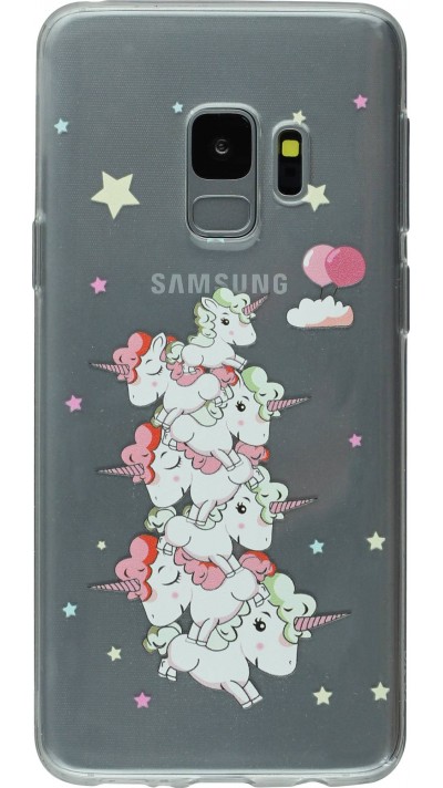 Coque Samsung Galaxy S9 - Clear Licorne tas