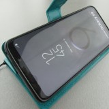 Hülle Samsung Galaxy S10 - Premium Flip - Türkis