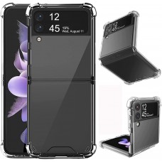 Coque Samsung Galaxy Z Flip3 5G - Gel Transparent Silicone Bumper anti-choc avec protections pour coins