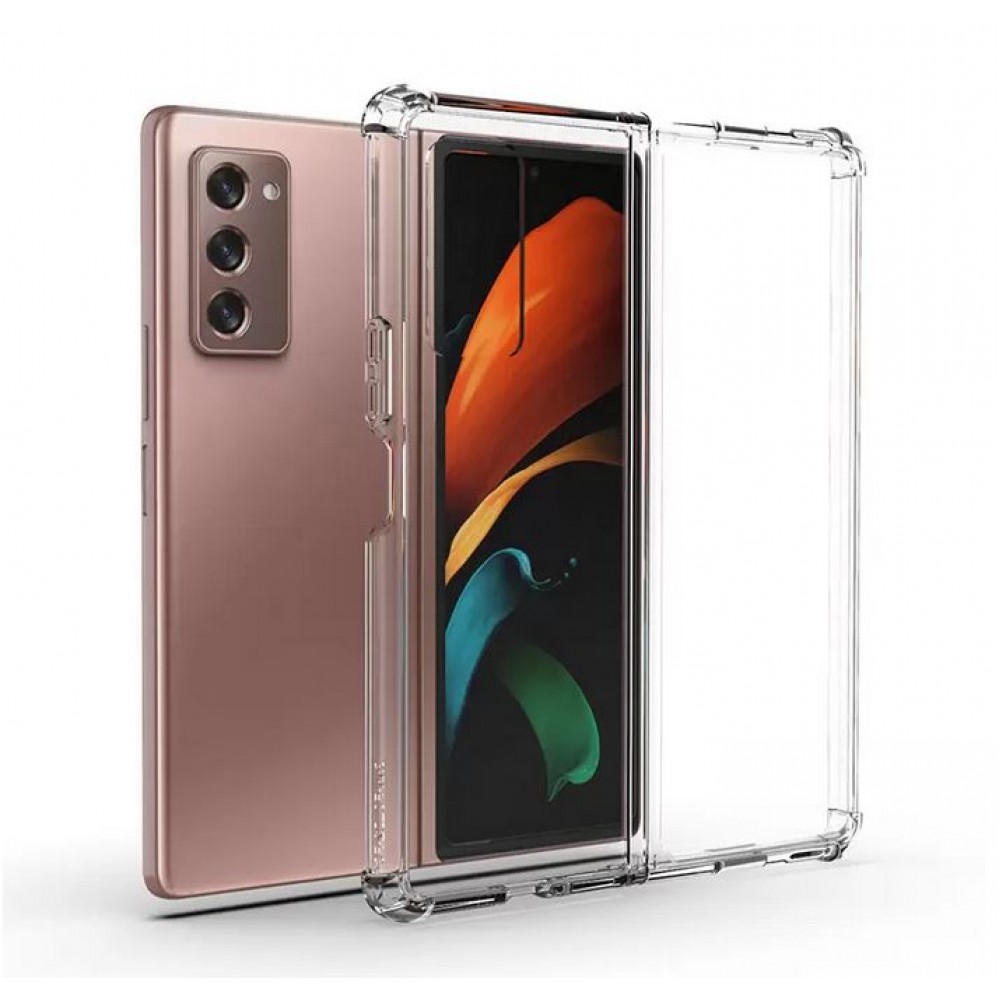 Galaxy Z Fold3 5G Case Hülle - Gel clear view Bumper rigid flexibel case - Transparent