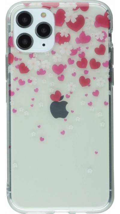 Coque iPhone 11 - Gel coeurs