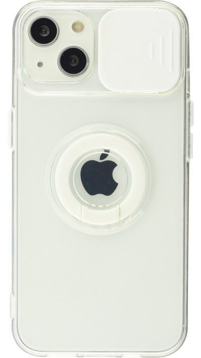 Coque iPhone 13 mini - Caméra clapet avec anneau - Blanc