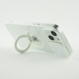 Coque iPhone 13 - Caméra clapet avec anneau - Blanc