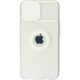 Coque iPhone 13 - Caméra clapet avec anneau - Blanc