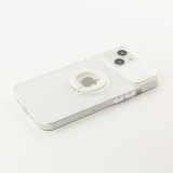 Coque iPhone 13 mini - Caméra clapet avec anneau - Blanc