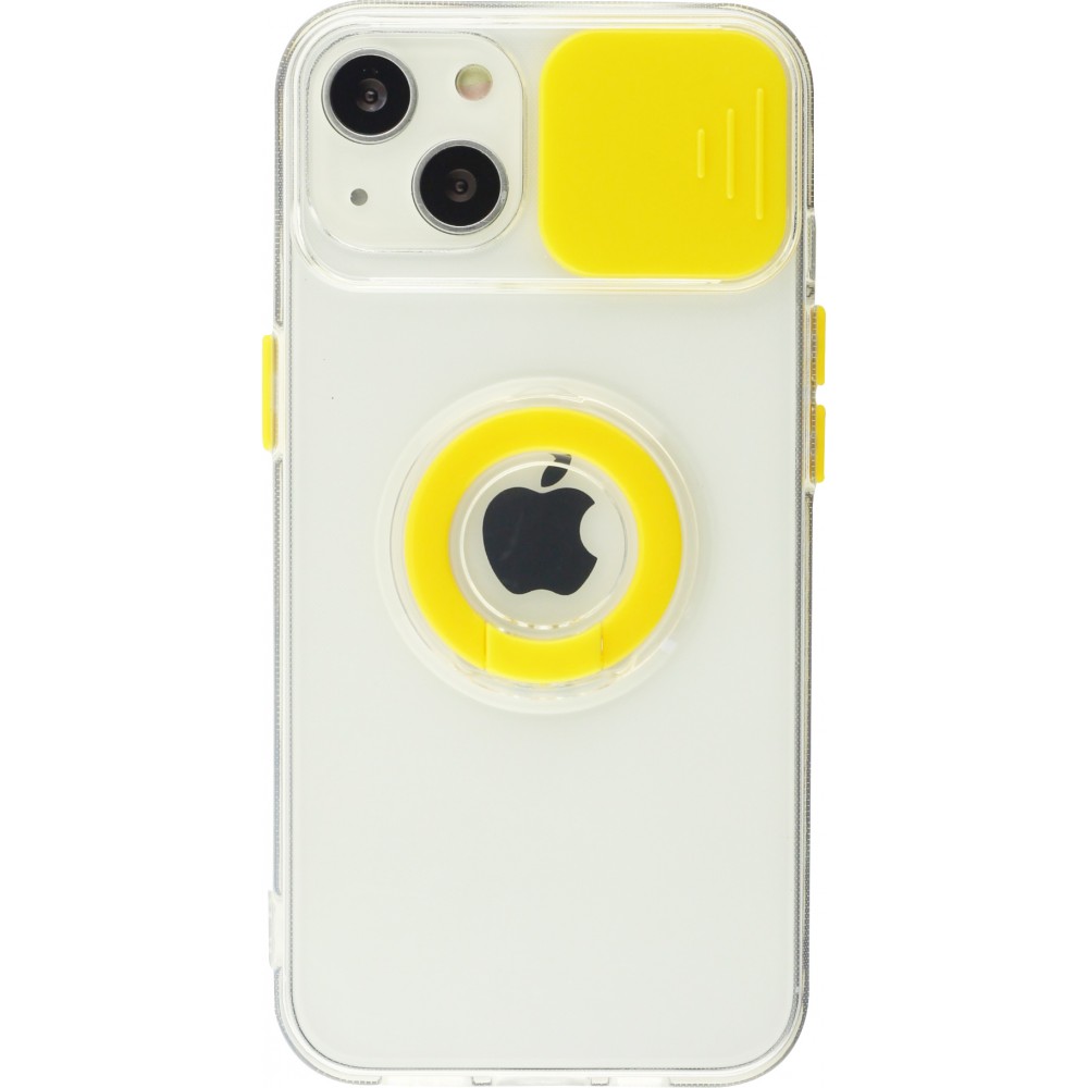 Coque iPhone 13 - Caméra clapet avec anneau jaune