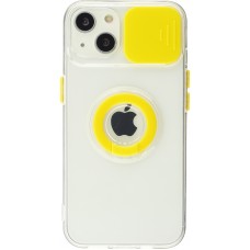 Coque iPhone 13 mini - Caméra clapet avec anneau jaune