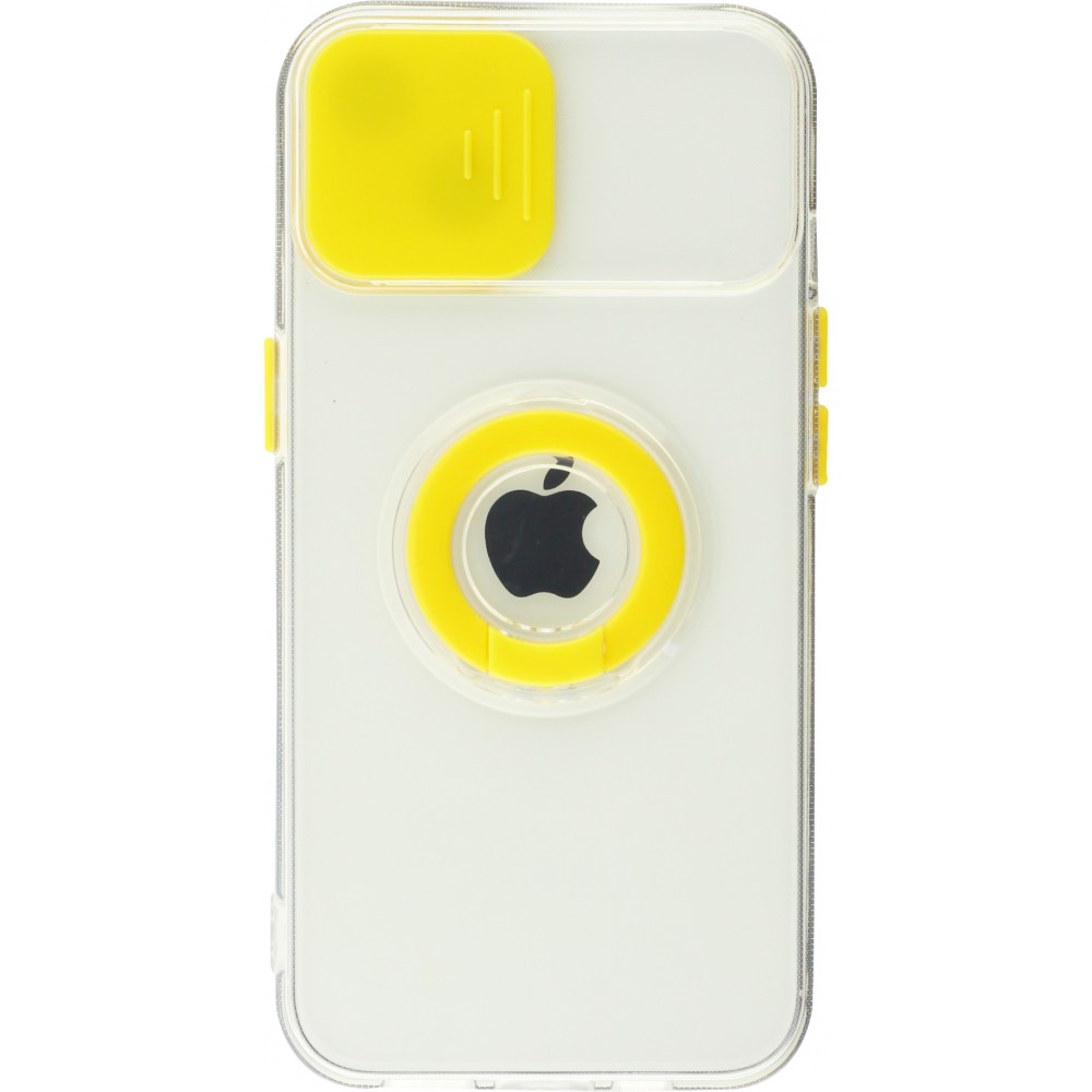 Coque iPhone 13 - Caméra clapet avec anneau jaune