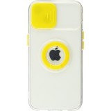 Coque iPhone 13 mini - Caméra clapet avec anneau jaune