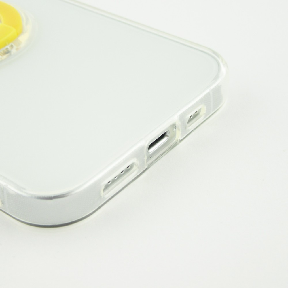 Coque iPhone 13 mini - Caméra clapet avec anneau jaune