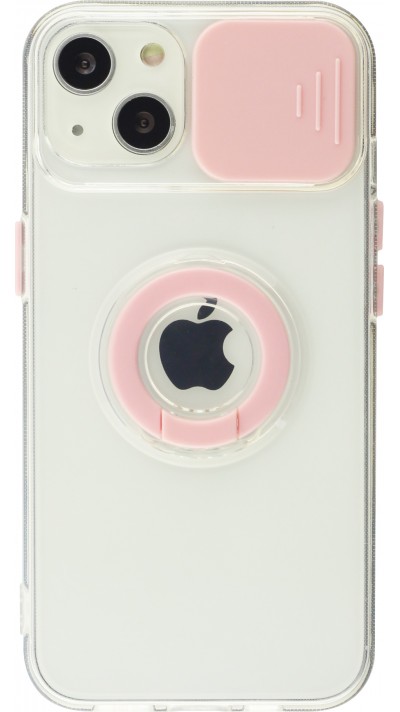 Hülle iPhone 13 mini - mit Kamera-Slider und Ring - Rosa