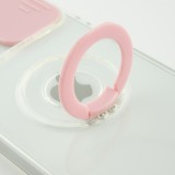 Coque iPhone 13 - Caméra clapet avec anneau - Rose