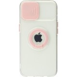 Coque iPhone 13 mini - Caméra clapet avec anneau - Rose