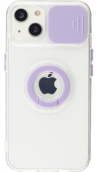 Coque iPhone 13 mini - Caméra clapet avec anneau - Violet