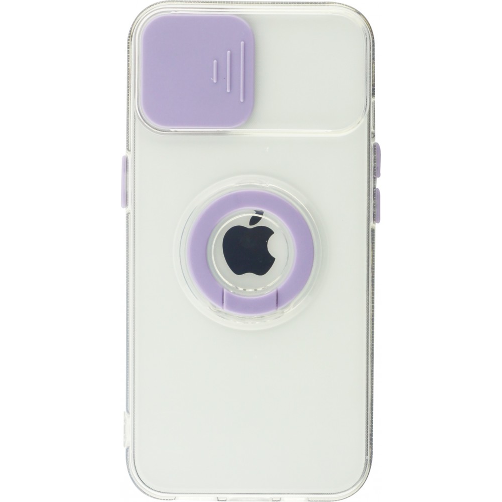 iPhone 13 Case Hülle - mit Kamera-Slider und Ring - Violett