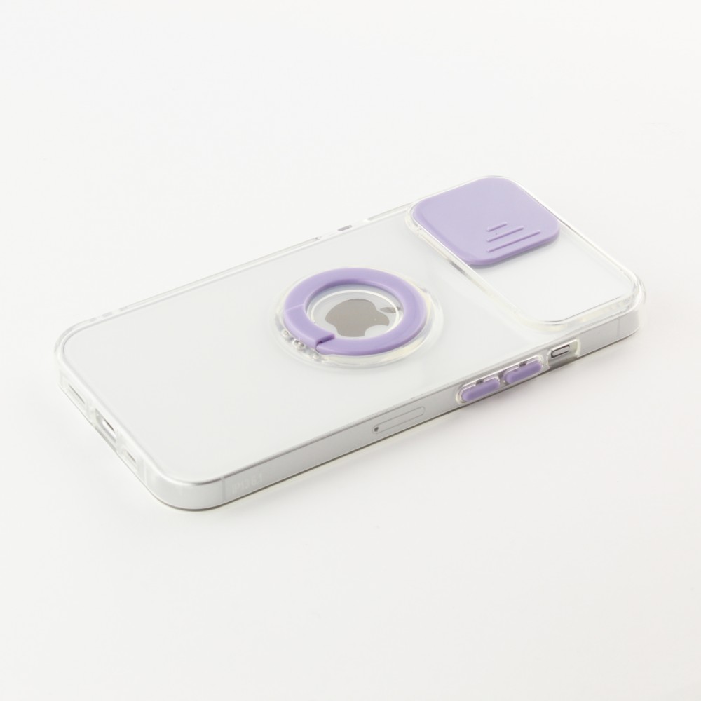 iPhone 13 Case Hülle - mit Kamera-Slider und Ring - Violett