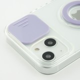 Coque iPhone 13 - Caméra clapet avec anneau - Violet