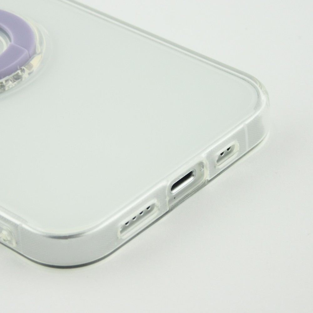 Coque iPhone 13 - Caméra clapet avec anneau - Violet