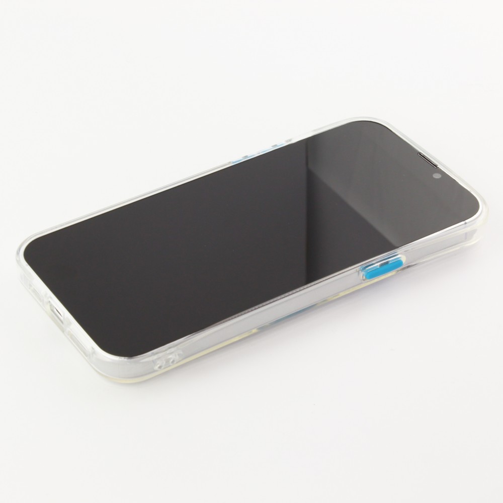 iPhone 13 Pro Max Case Hülle - mit Kamera-Slider und Ring blau