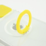 iPhone 13 Pro Max Case Hülle - mit Kamera-Slider und Ring - Gelb