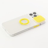 Coque iPhone 13 Pro Max - Caméra clapet avec anneau jaune