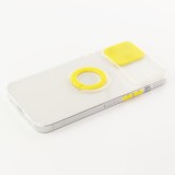 Coque iPhone 13 Pro Max - Caméra clapet avec anneau jaune