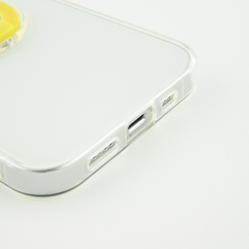 iPhone 13 Pro Max Case Hülle - mit Kamera-Slider und Ring - Gelb