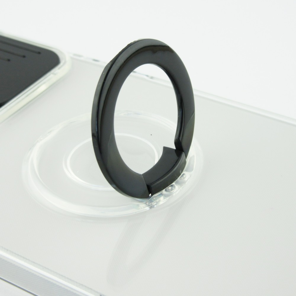Coque iPhone 13 Pro - Caméra clapet avec anneau - Noir
