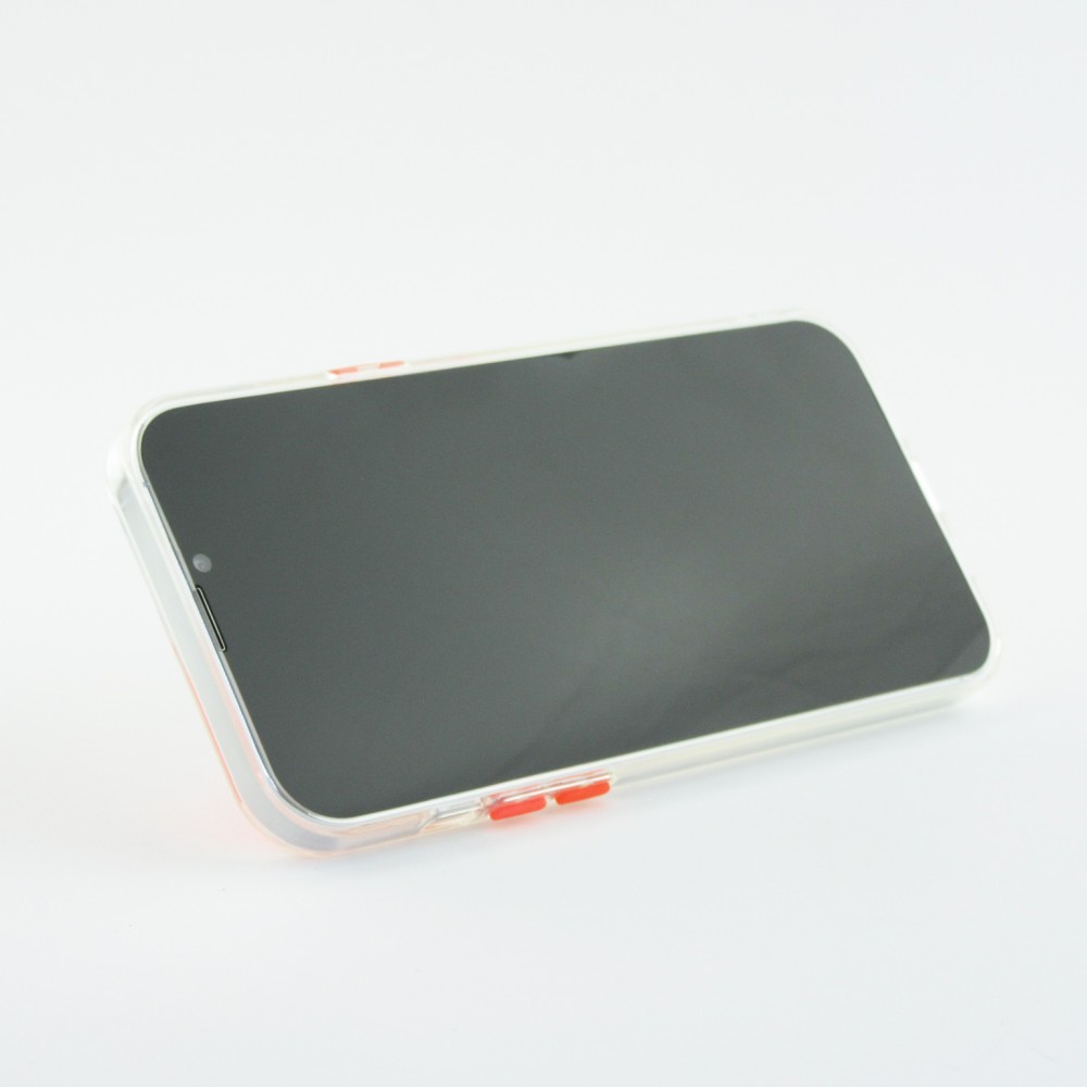 iPhone 13 Pro Max Case Hülle - mit Kamera-Slider und Ring - Orange